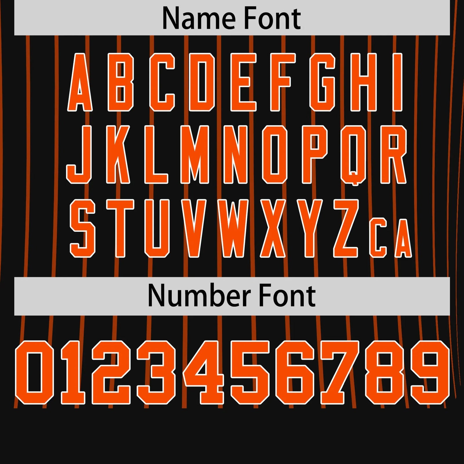 Custom Black Orange-Orange Pinstripe Pattern Design Performance T-Shirt