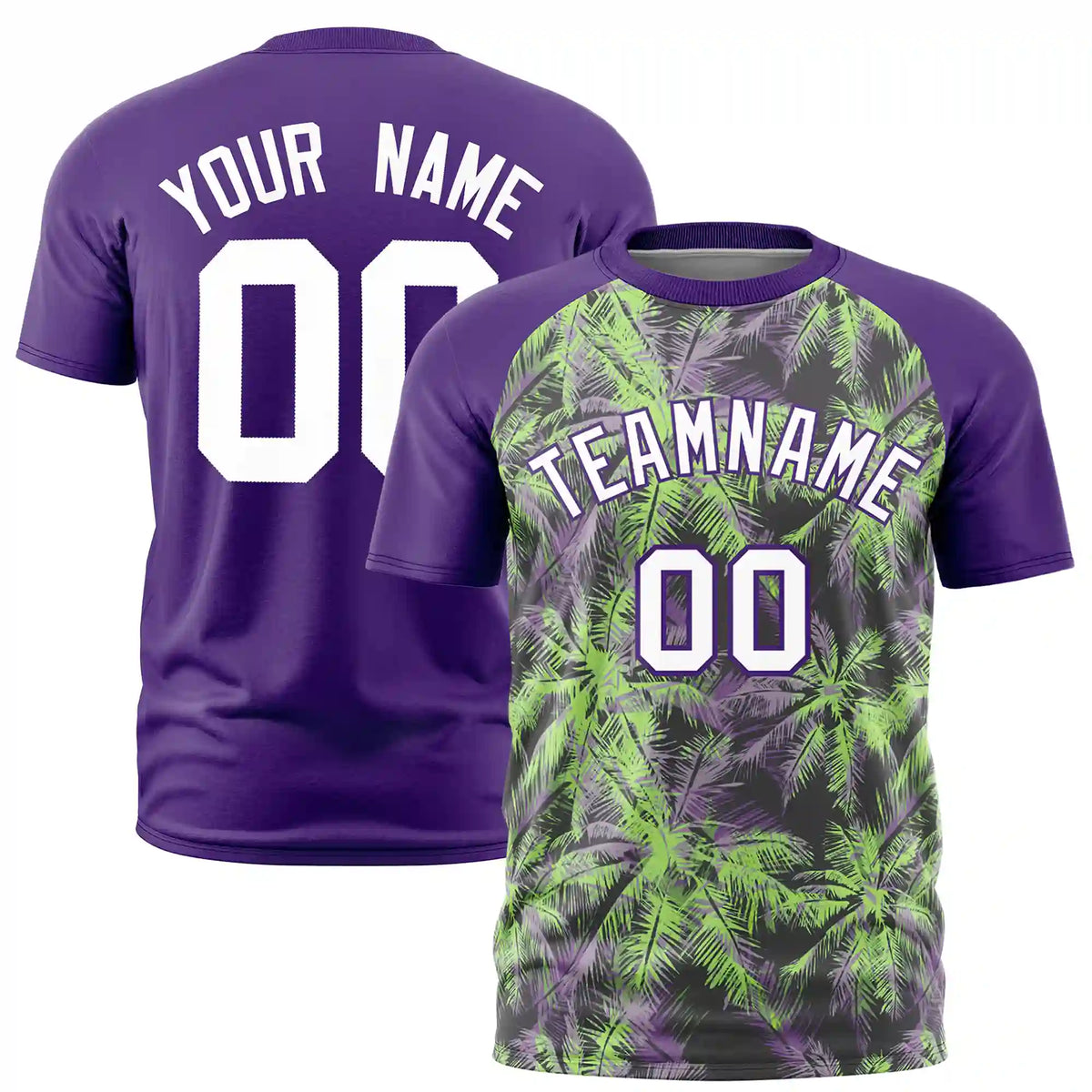 Custom Purple Summer Style  Design  Performance T-Shirt