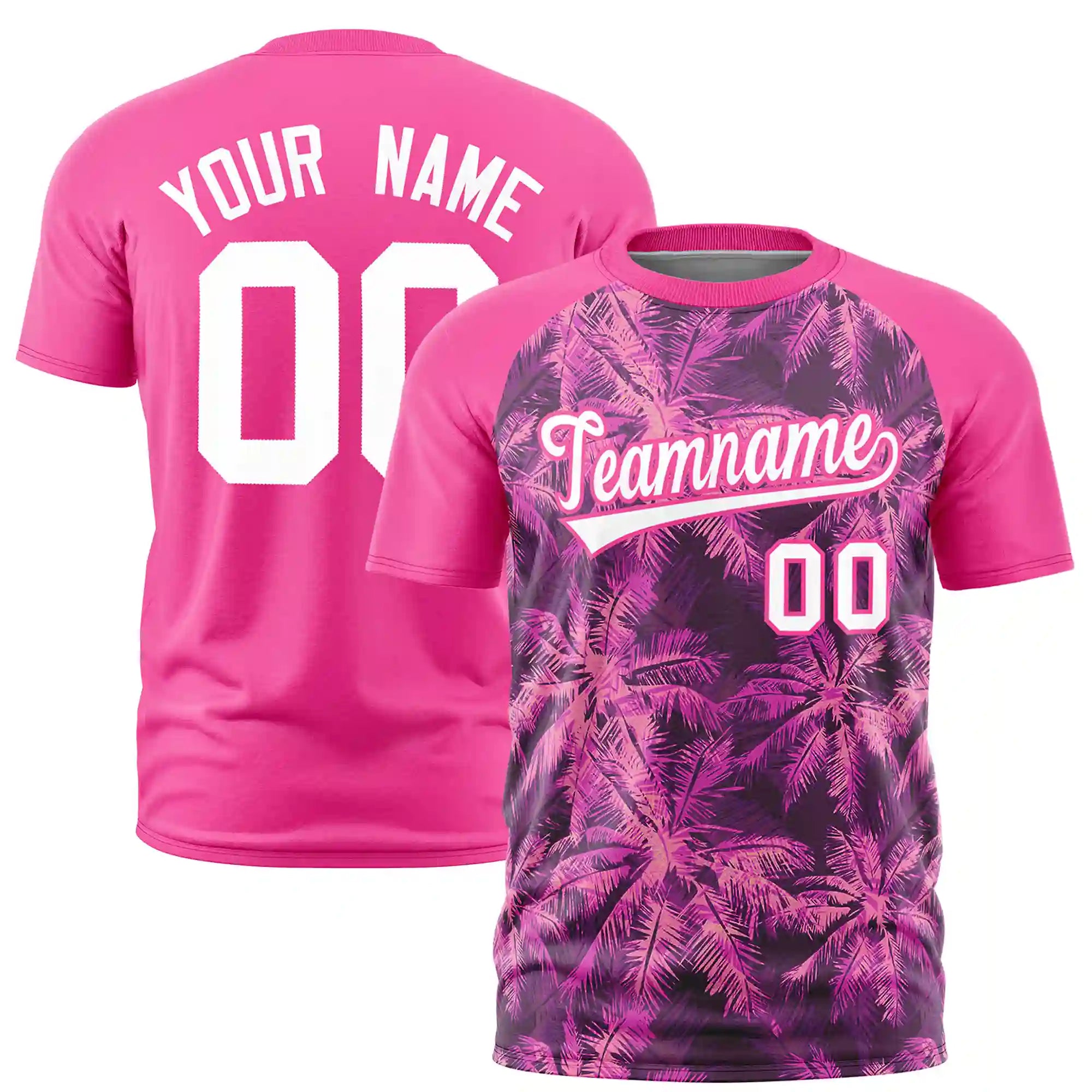 Custom Pink Summer Style  Design  Performance T-Shirt