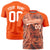 Custom Orange Summer Style  Design  Performance T-Shirt