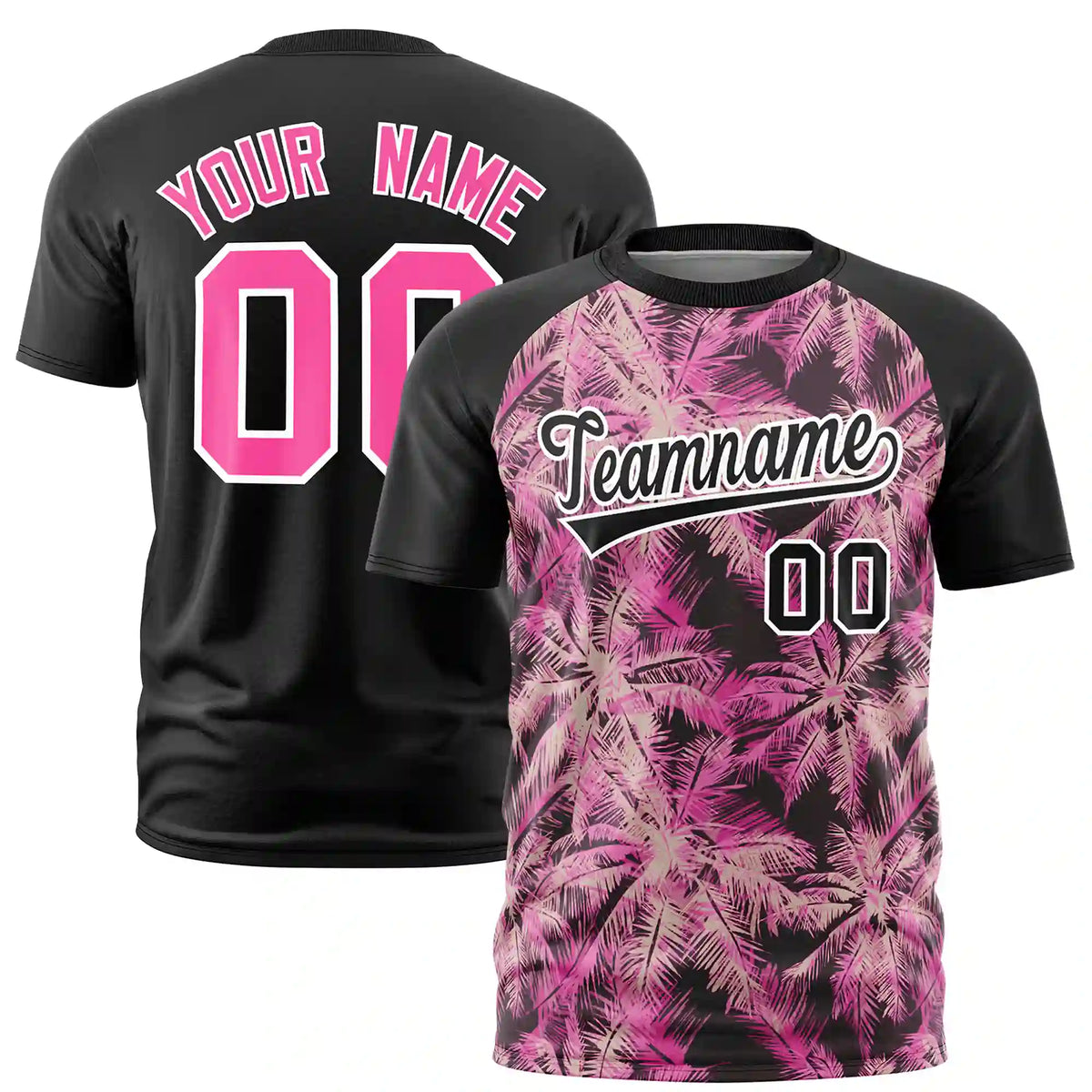 Custom Black Summer Style  Design  Performance T-Shirt