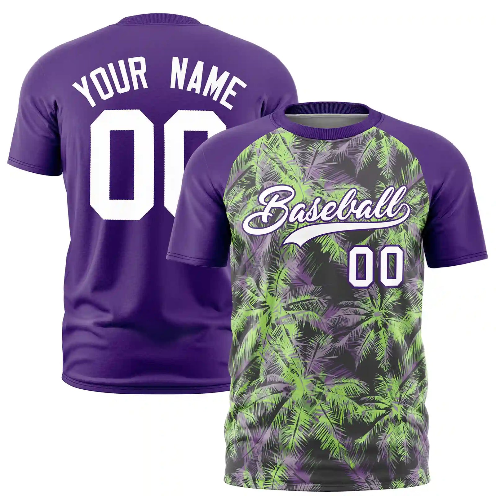 Custom Purple Summer Style  Design  Performance T-Shirt