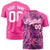 Custom Pink Summer Style  Design  Performance T-Shirt