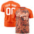 Custom Orange Summer Style  Design  Performance T-Shirt