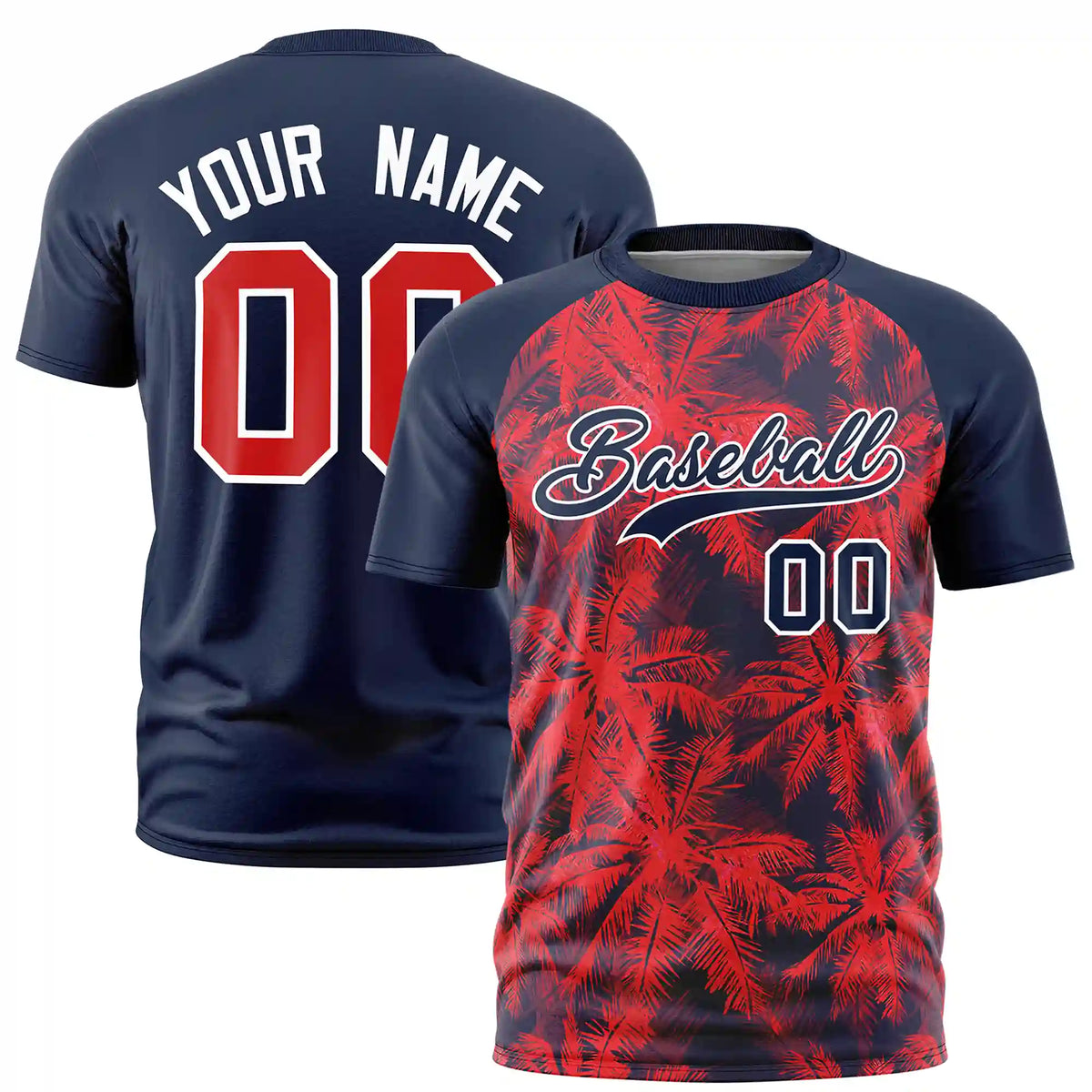 Custom Navy Summer Style  Design  Performance T-Shirt