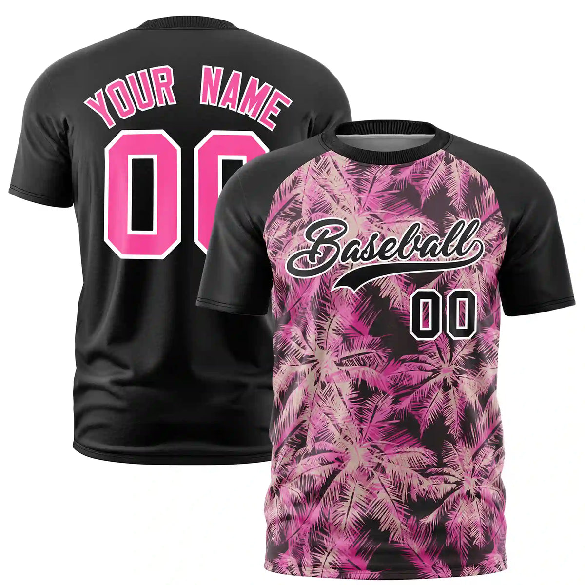 Custom Black Summer Style  Design  Performance T-Shirt