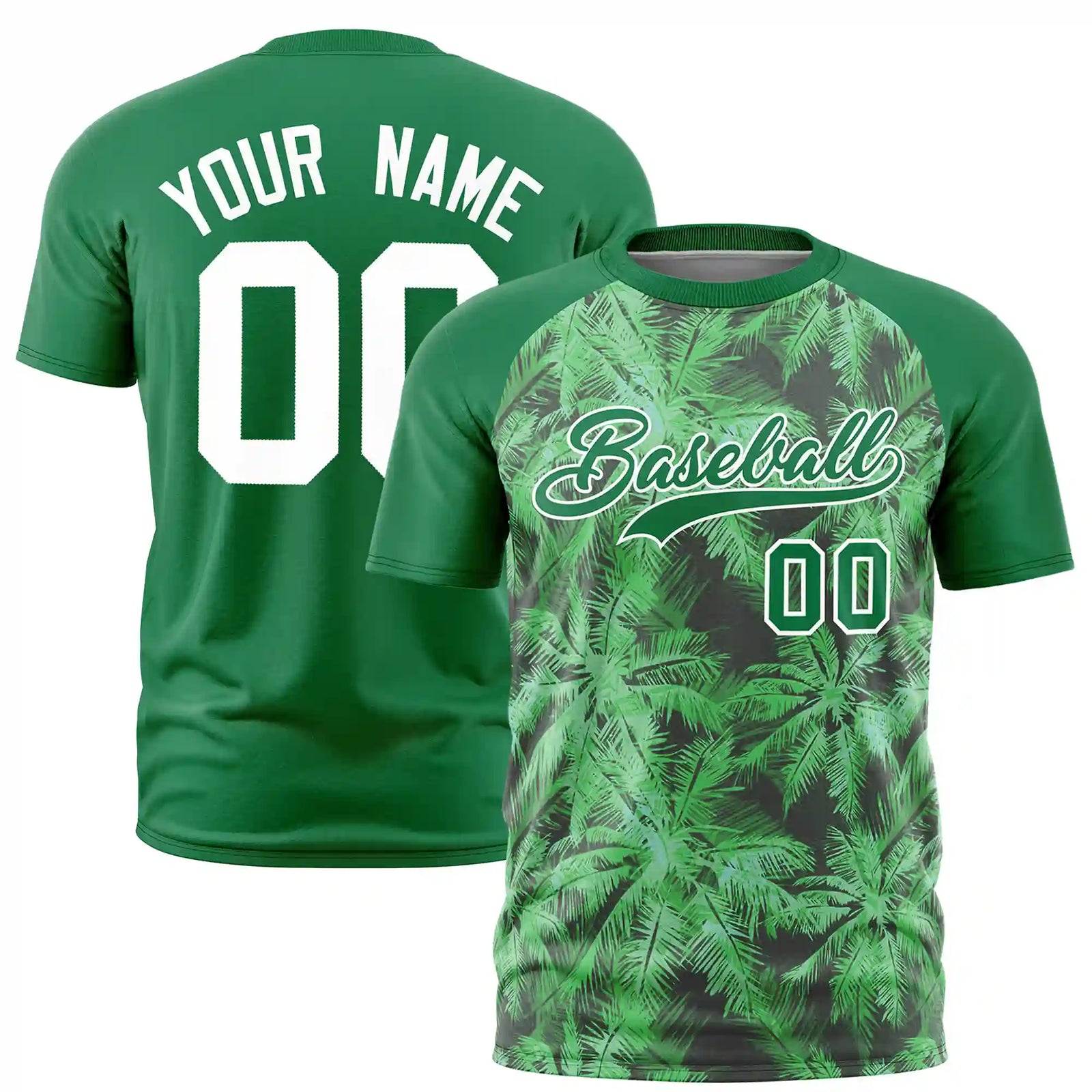 Custom Kelly Green Summer Style  Design  Performance T-Shirt