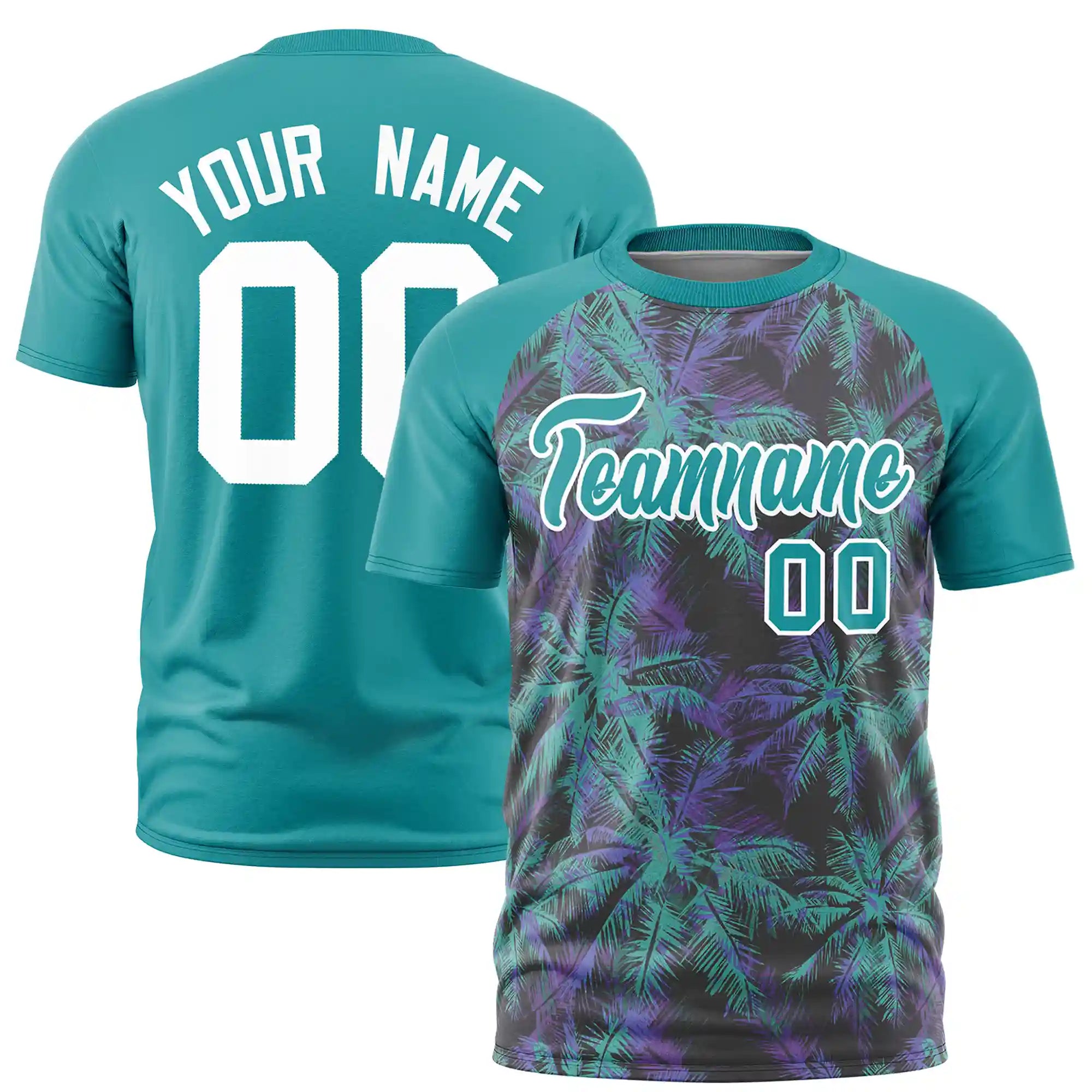 Custom Aqua Summer Style  Design  Performance T-Shirt