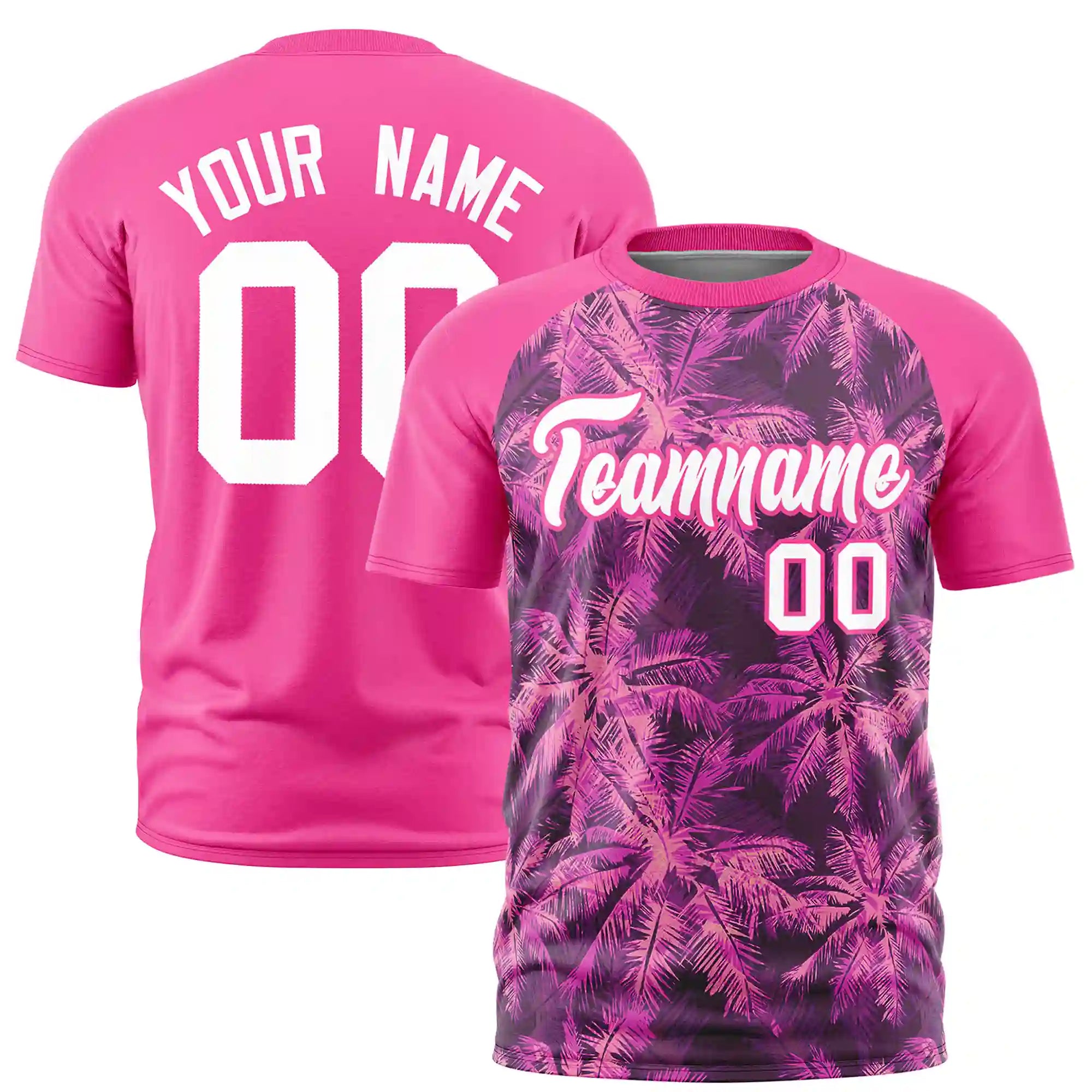 Custom Pink Summer Style  Design  Performance T-Shirt