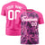 Custom Pink Summer Style  Design  Performance T-Shirt