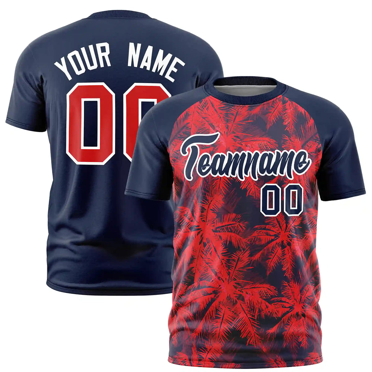 Custom Navy Summer Style  Design  Performance T-Shirt