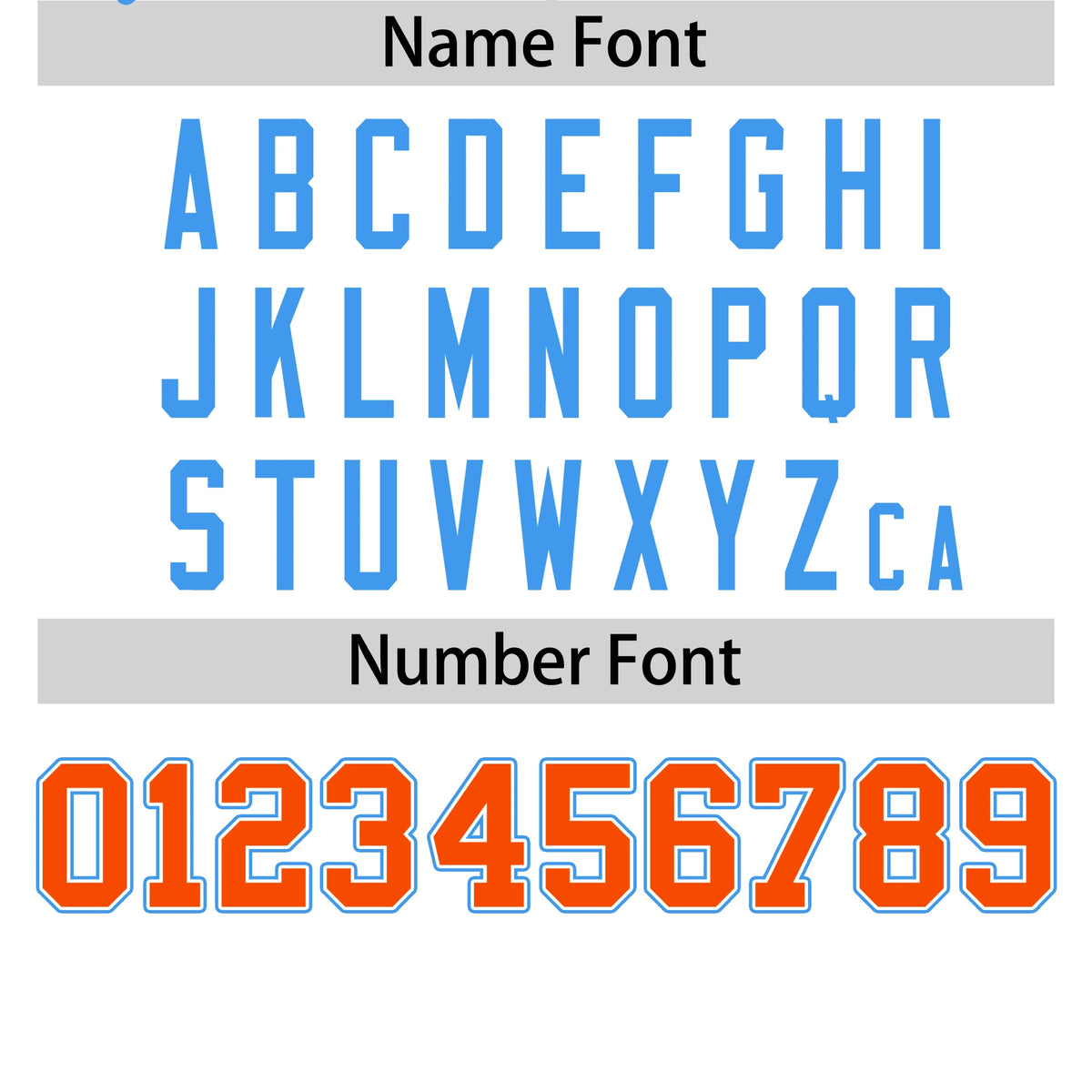 Custom White Powder Blue-Orange Crew Neck Two Tone Sleeve Design  Performance T-Shirt