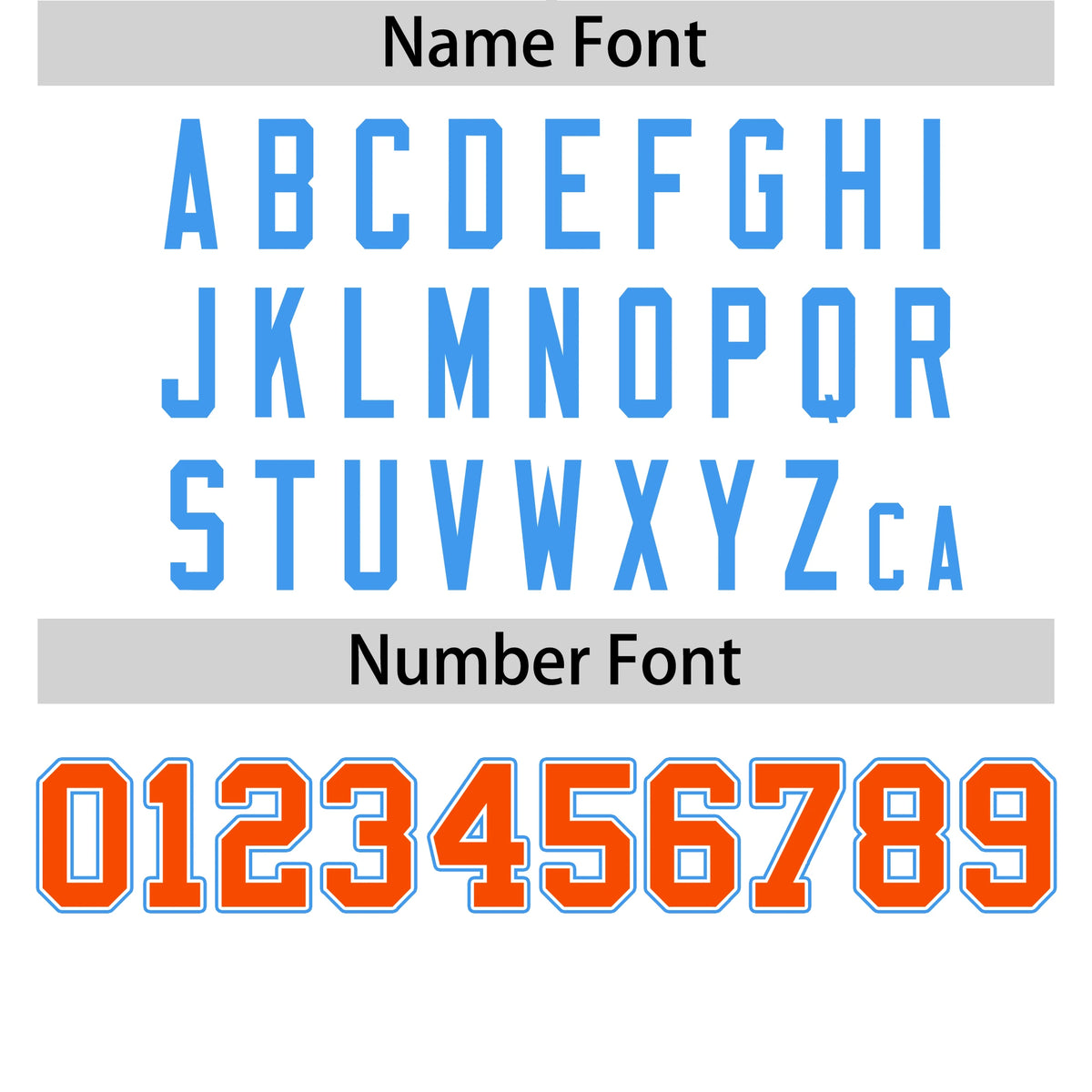 Custom White Powder Blue-Orange Crew Neck Two Tone Sleeve Design  Performance T-Shirt