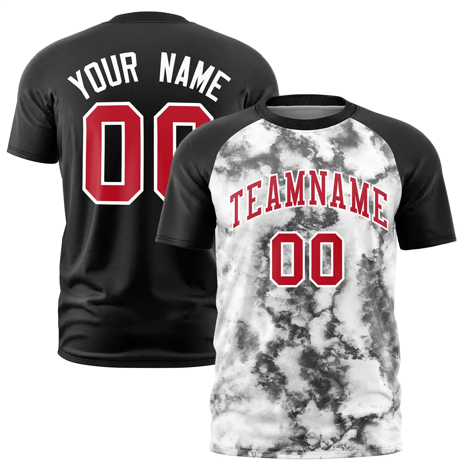 Custom Black Splash-ink Style  Design  Performance T-Shirt