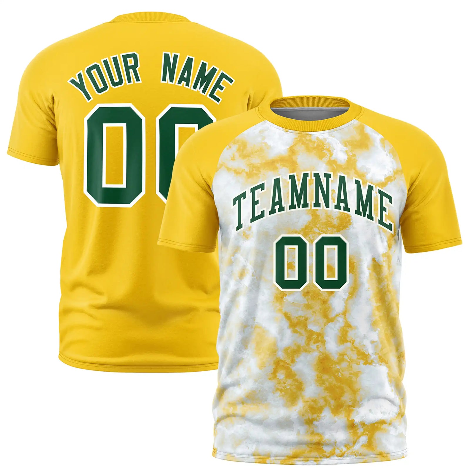 Custom Gold01 Splash-ink Style  Design  Performance T-Shirt