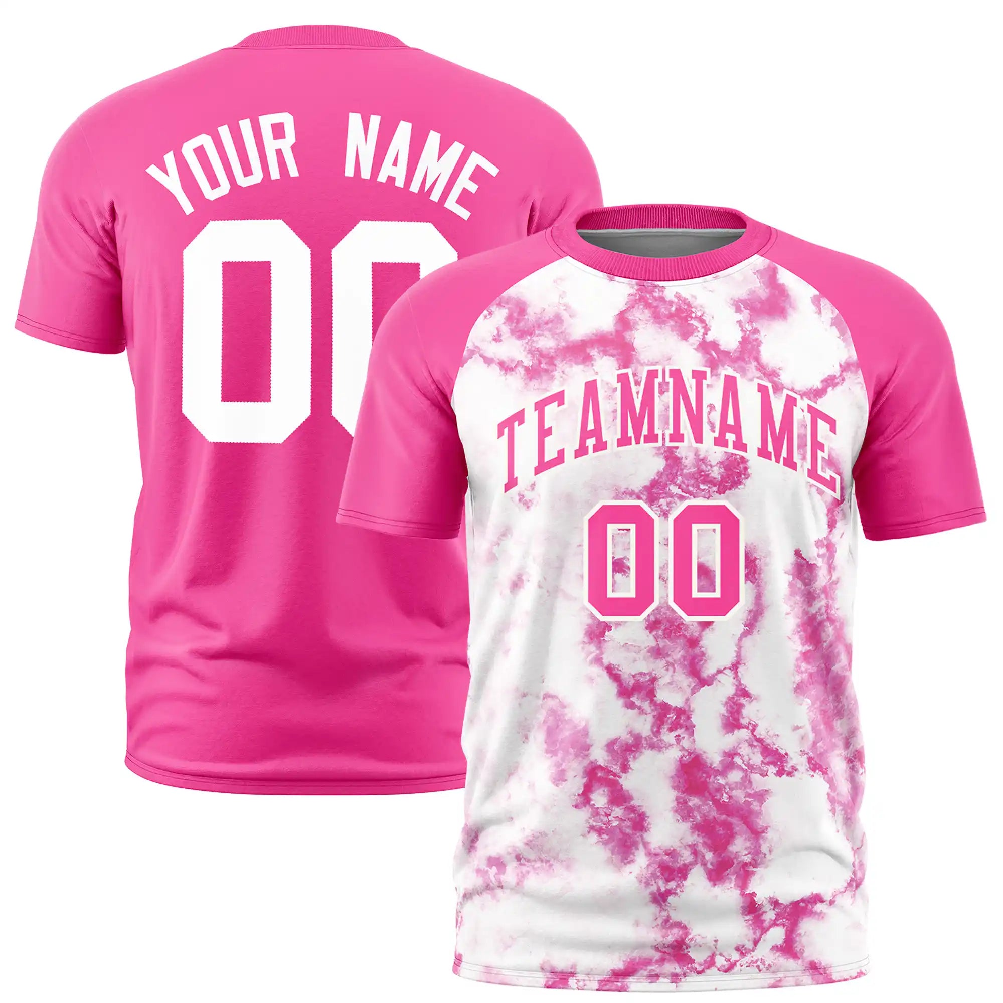 Custom Pink Splash-ink Style  Design  Performance T-Shirt