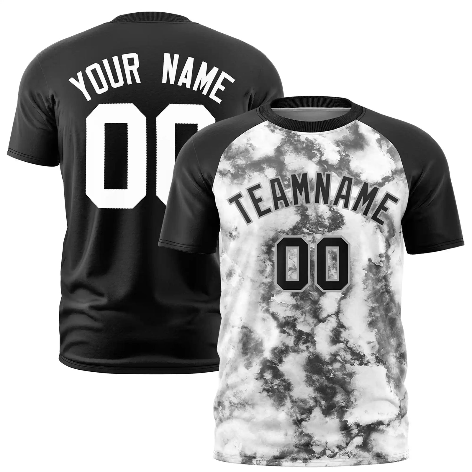 Custom Black Splash-ink Style  Design  Performance T-Shirt