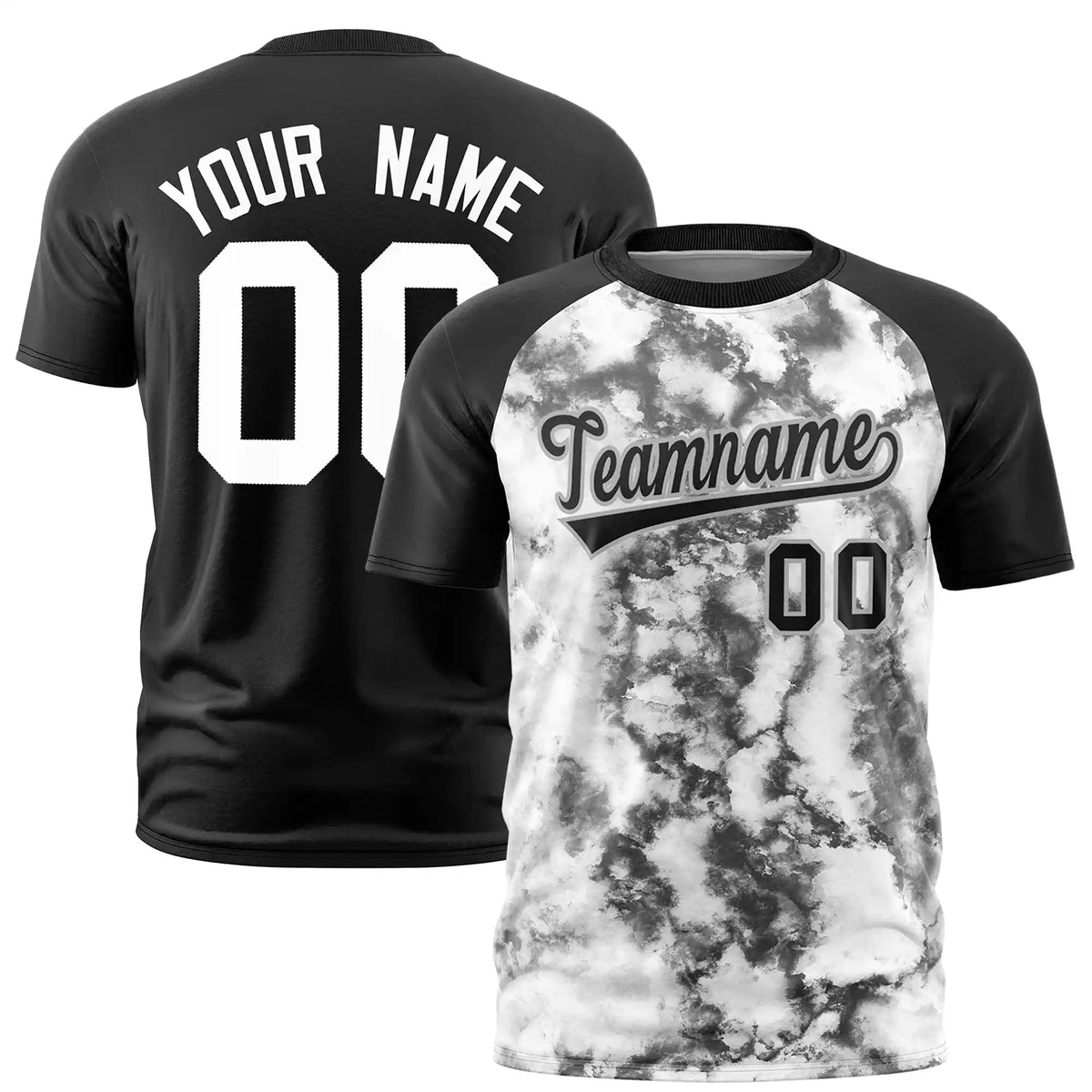 Custom Black Splash-ink Style  Design  Performance T-Shirt