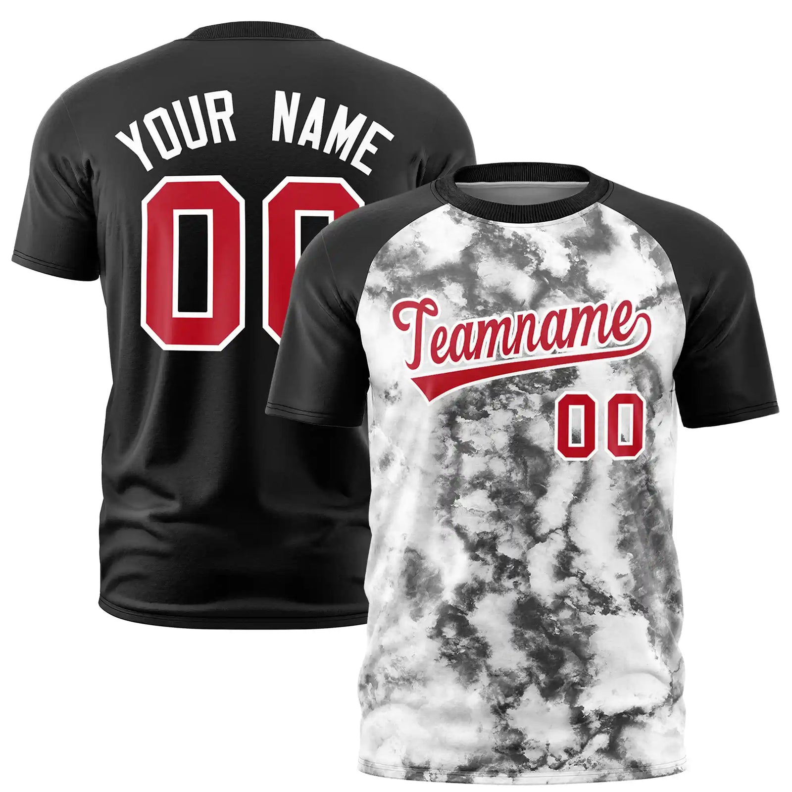 Custom Black Splash-ink Style  Design  Performance T-Shirt