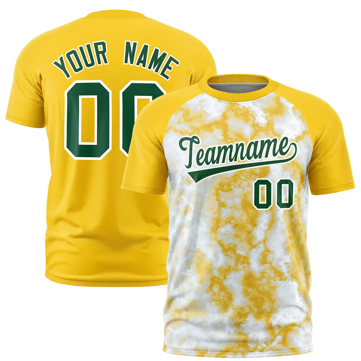 Custom Gold01 Splash-ink Style  Design  Performance T-Shirt