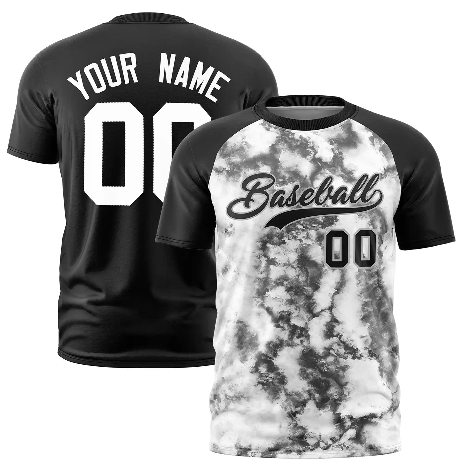 Custom Black Splash-ink Style  Design  Performance T-Shirt