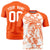 Custom Orange Splash-ink Style  Design  Performance T-Shirt