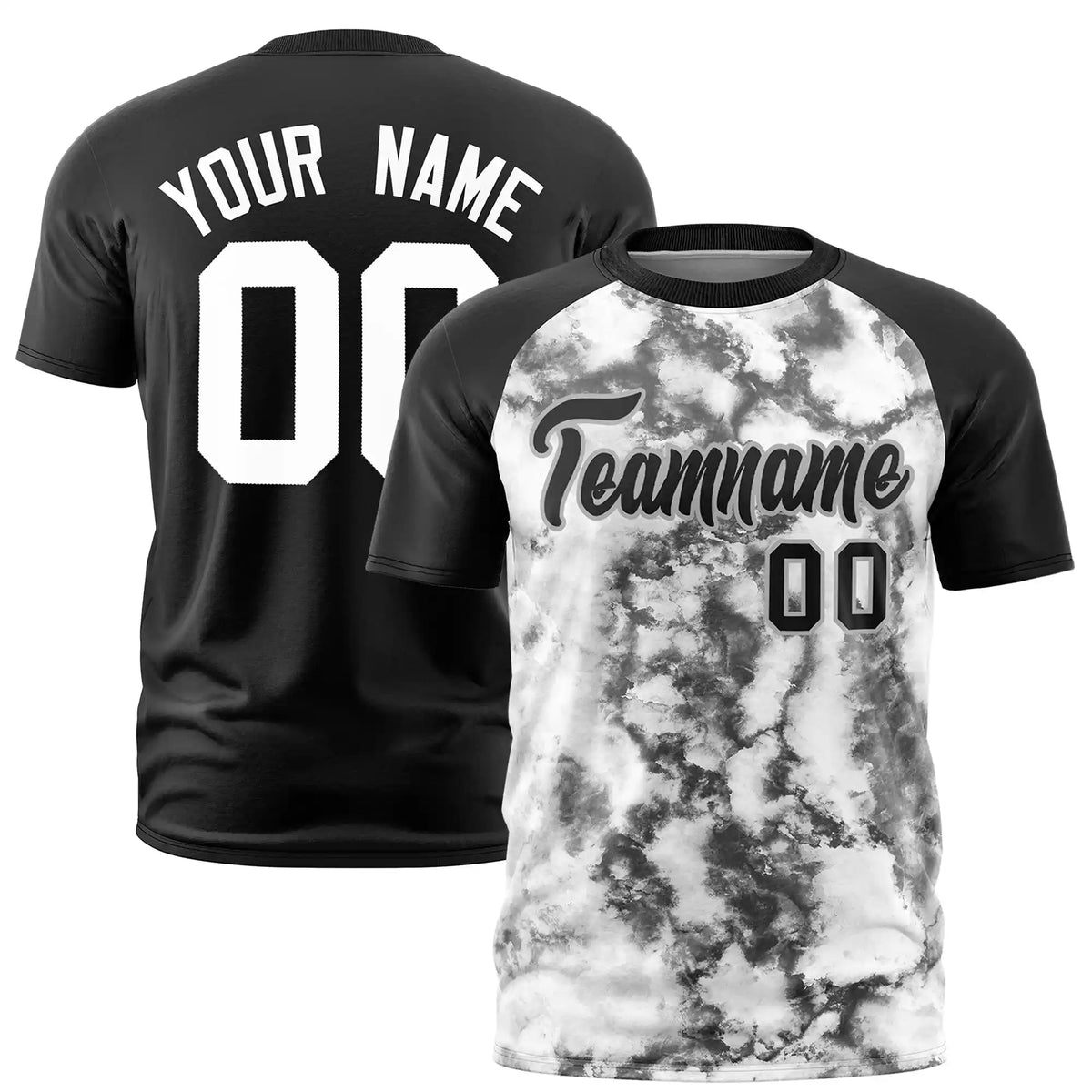 Custom Black Splash-ink Style  Design  Performance T-Shirt