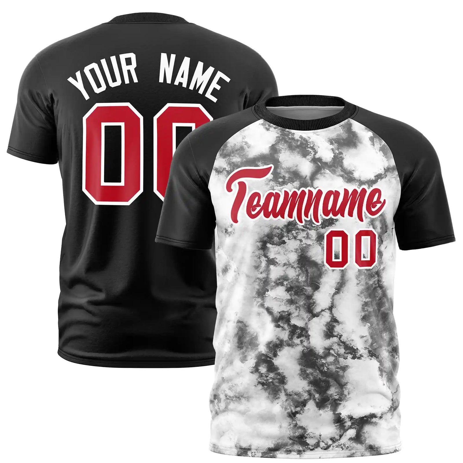 Custom Black Splash-ink Style  Design  Performance T-Shirt