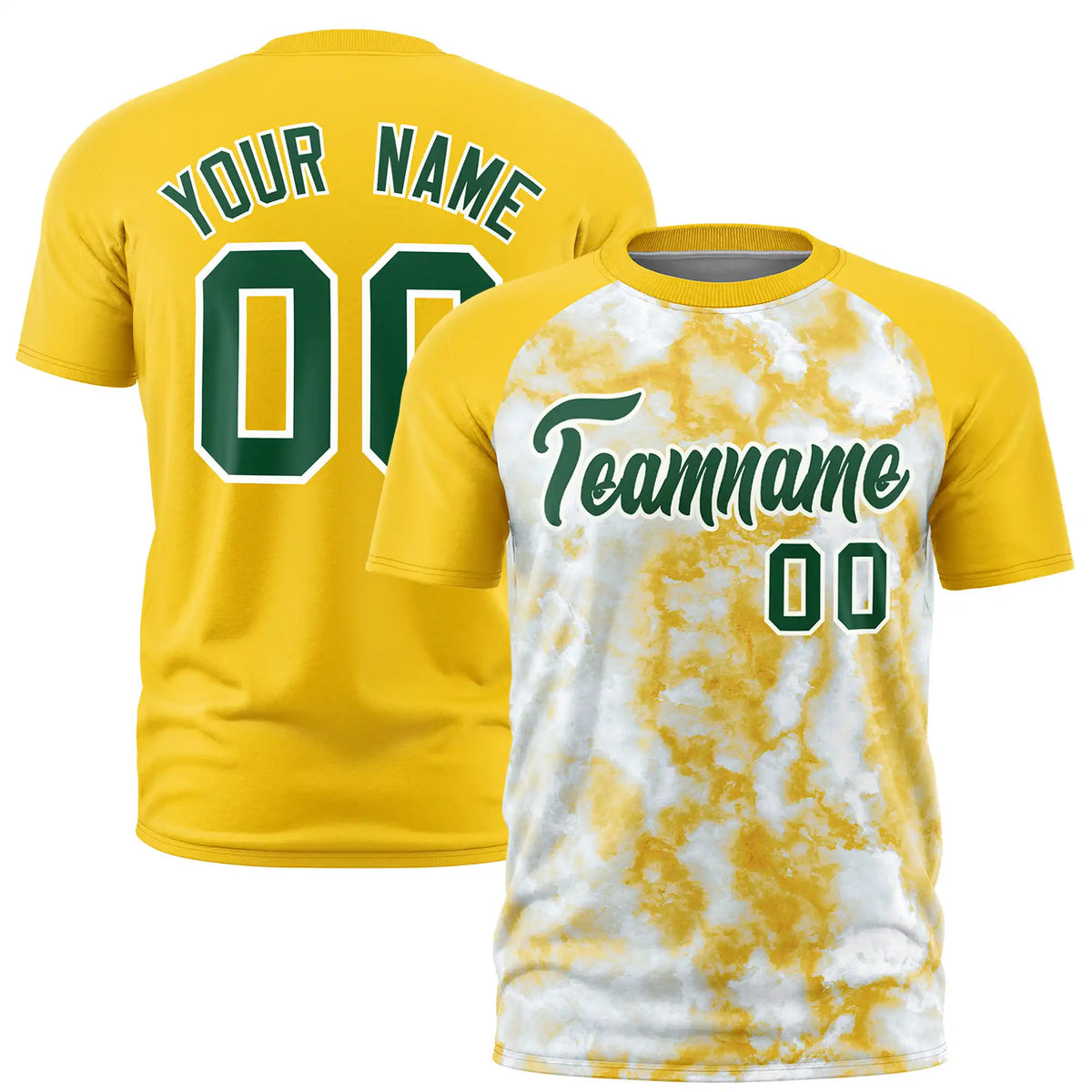 Custom Gold01 Splash-ink Style  Design  Performance T-Shirt