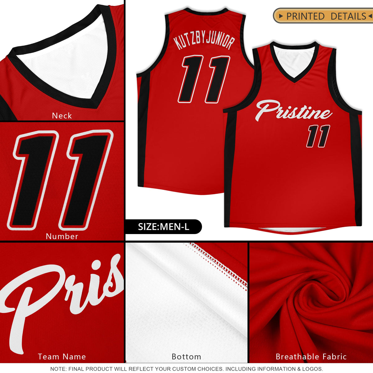 Custom Yellow Black Classic Tops Basketball Jersey