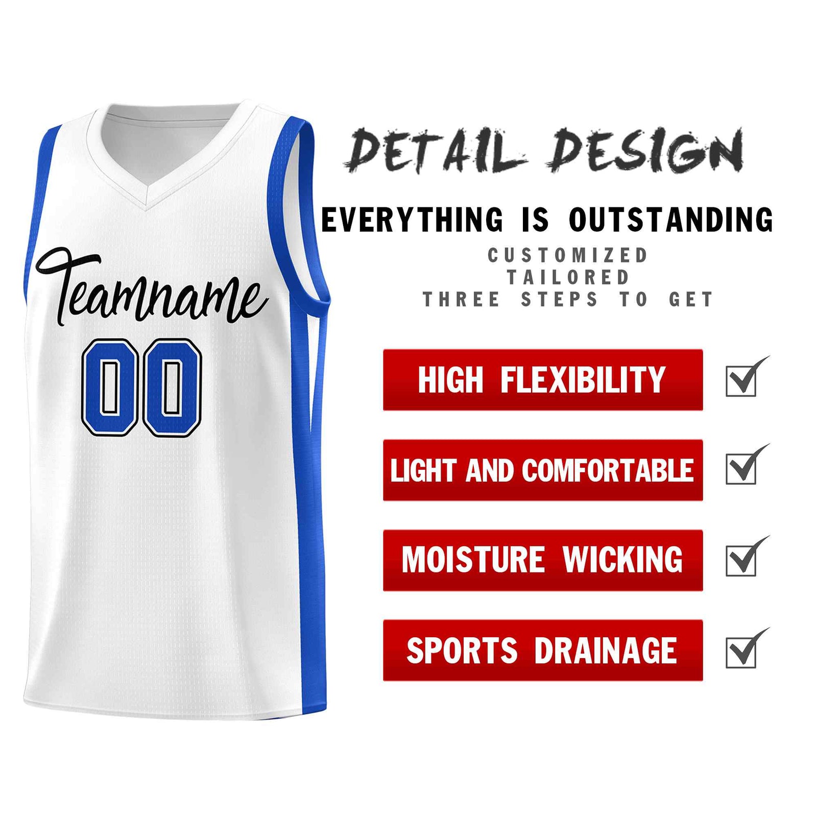 Custom White Black Classic Sets Sports Uniform Basketball Jersey