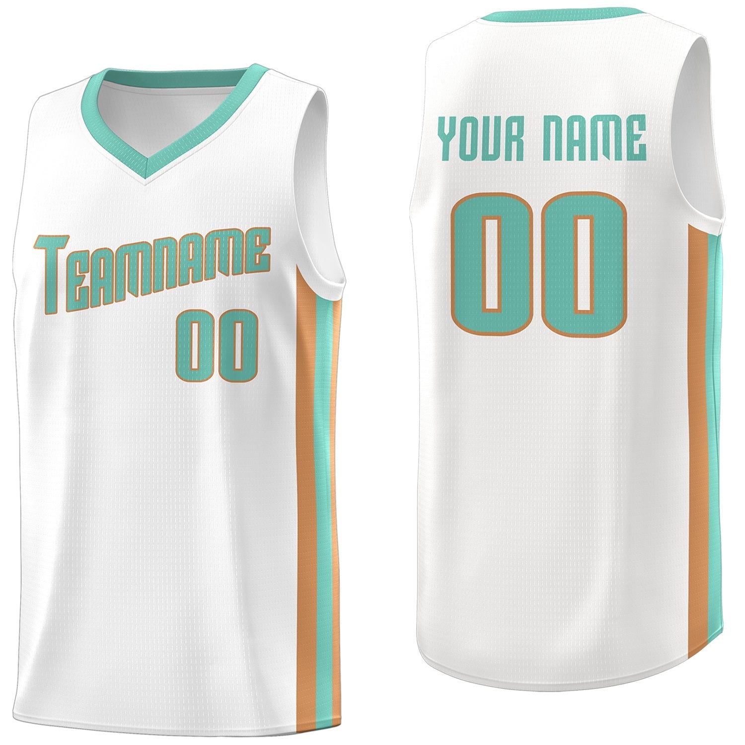 Custom White Light Green-Khaki Classic Tops Breathable Basketball Jersey