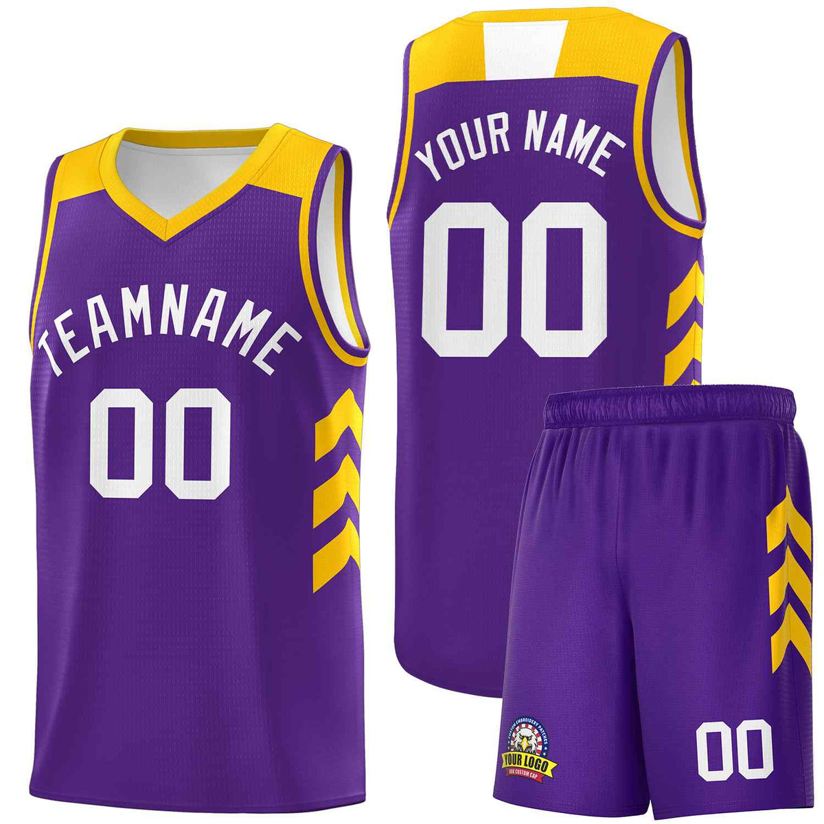 Custom Purple White Classic Sets Sports Uniform Basketball Jersey