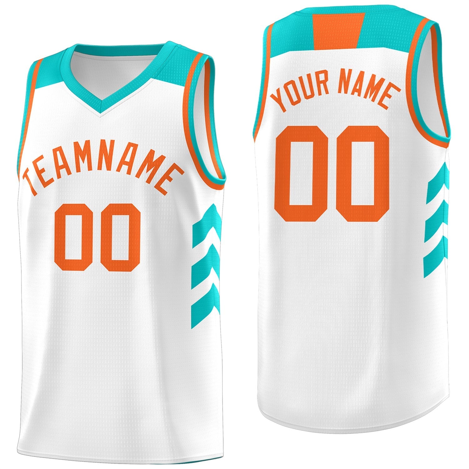 Custom White Orange Classic Tops Men/Boy Athletic Basketball Jersey