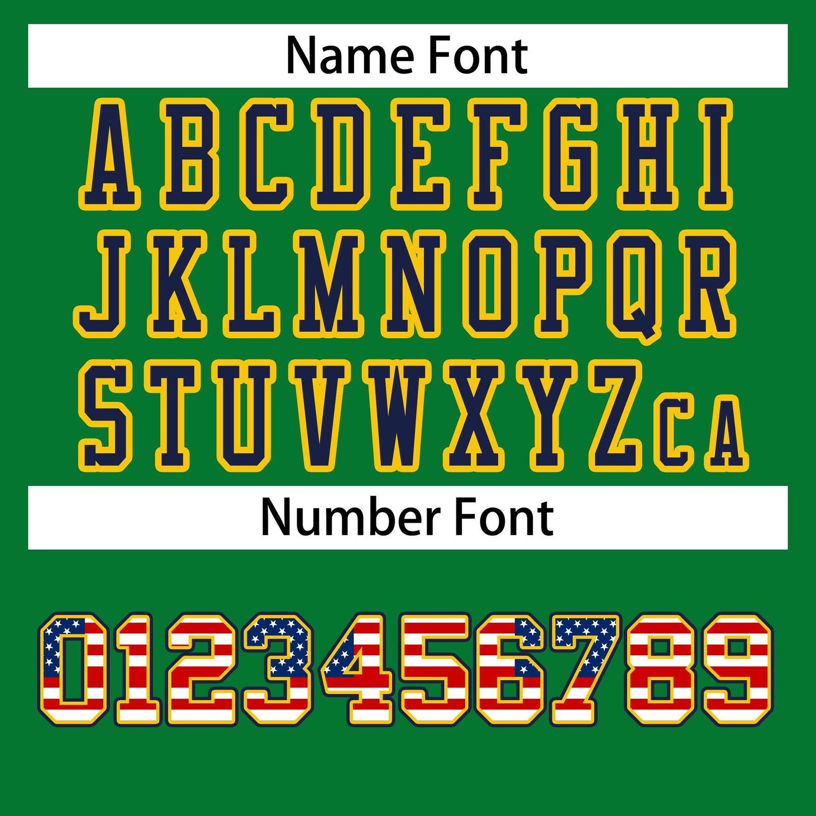 Custom Kelly Green Navy-Gold Classic Style Authentic Football Jersey