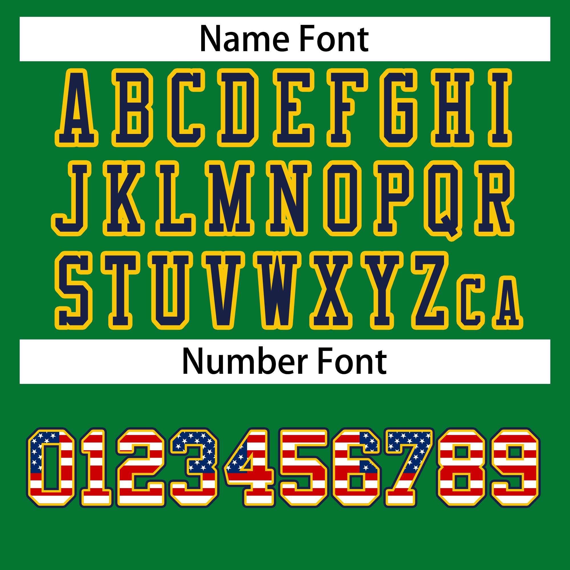 Custom Kelly Green Navy-Gold Classic Style Authentic Football Jersey