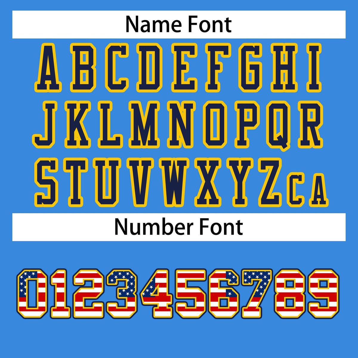 Custom Powder Blue Navy-Gold Classic Style Authentic Football Jersey