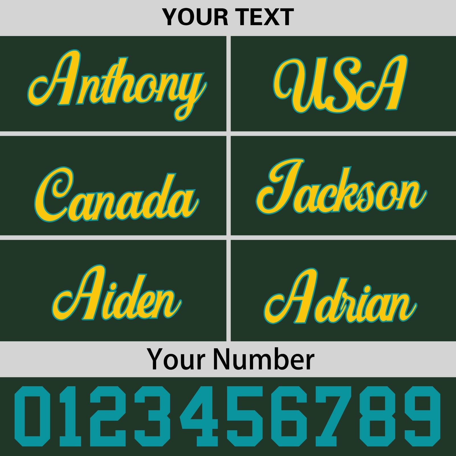 Custom Green Gold 3D Puff Embroidery Flat Embroidery Casual Sport Baseball Cap