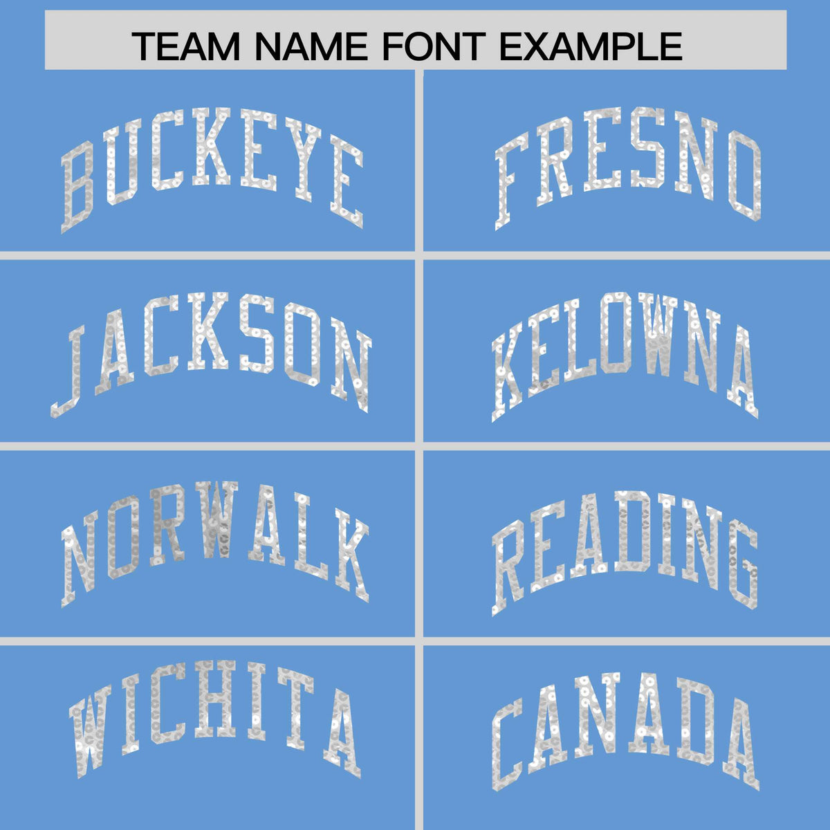 Custom Light Blue White Women Basketball Jersey Sequined Dress