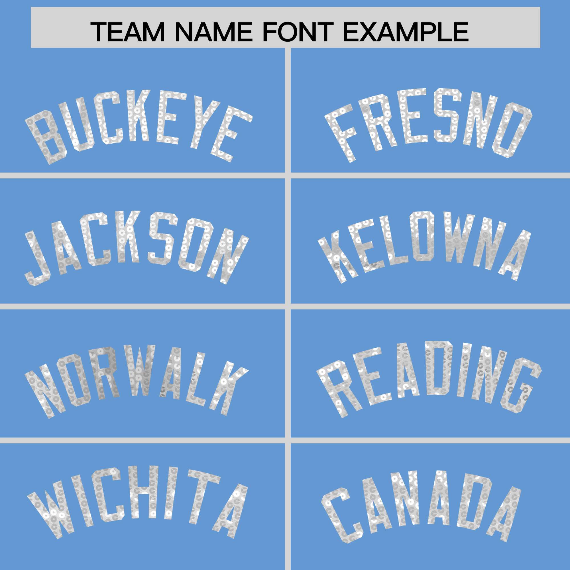 Custom Light Blue White Women Basketball Jersey Sequined Dress