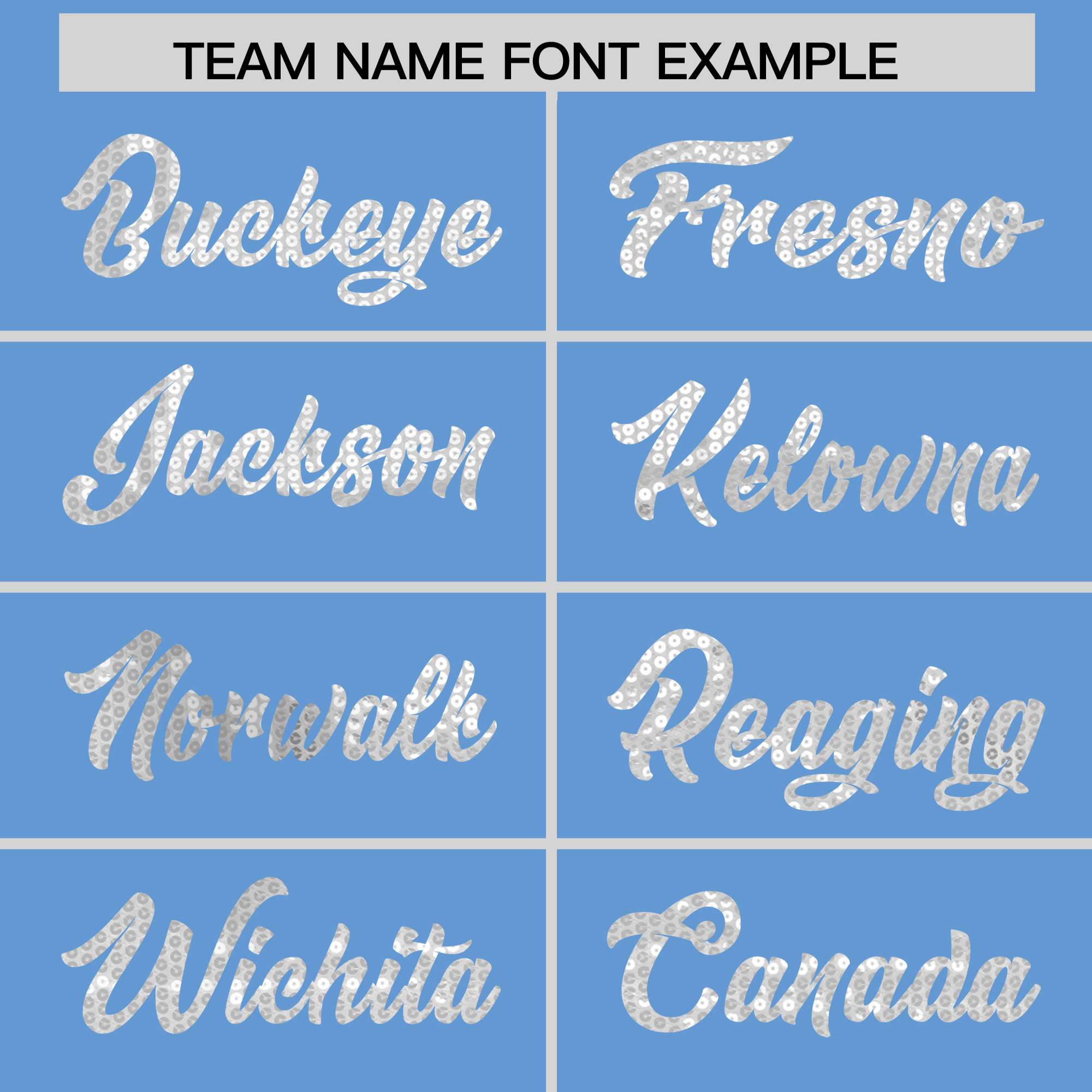 Custom Light Blue White Women Basketball Jersey Sequined Dress