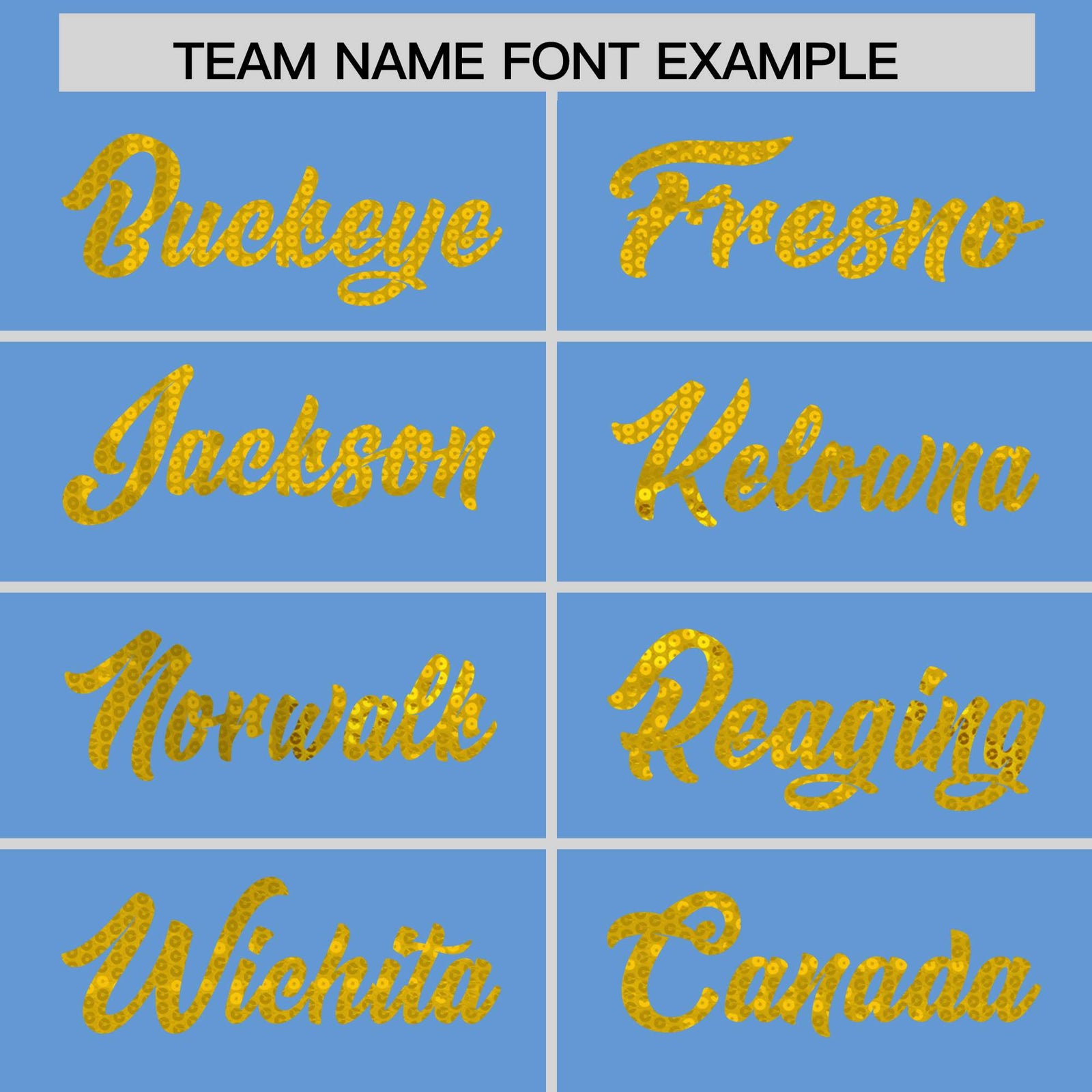 Custom Light Blue Gold Women Basketball Jersey Sequined Dress