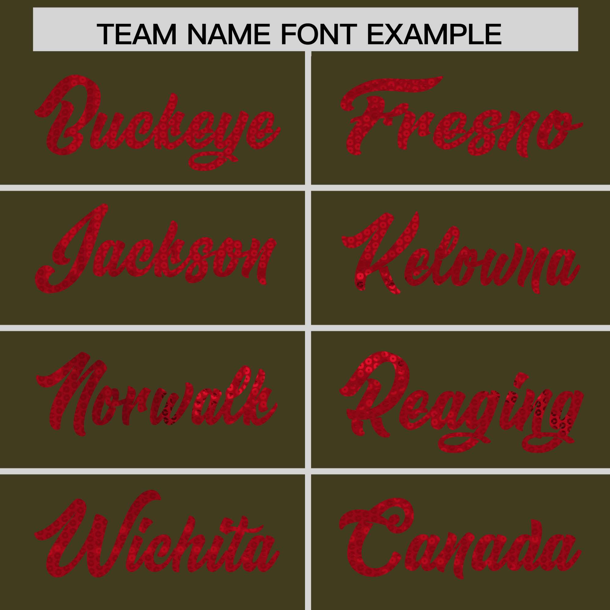 Custom Olive Red Women Basketball Jersey Sequined Dress