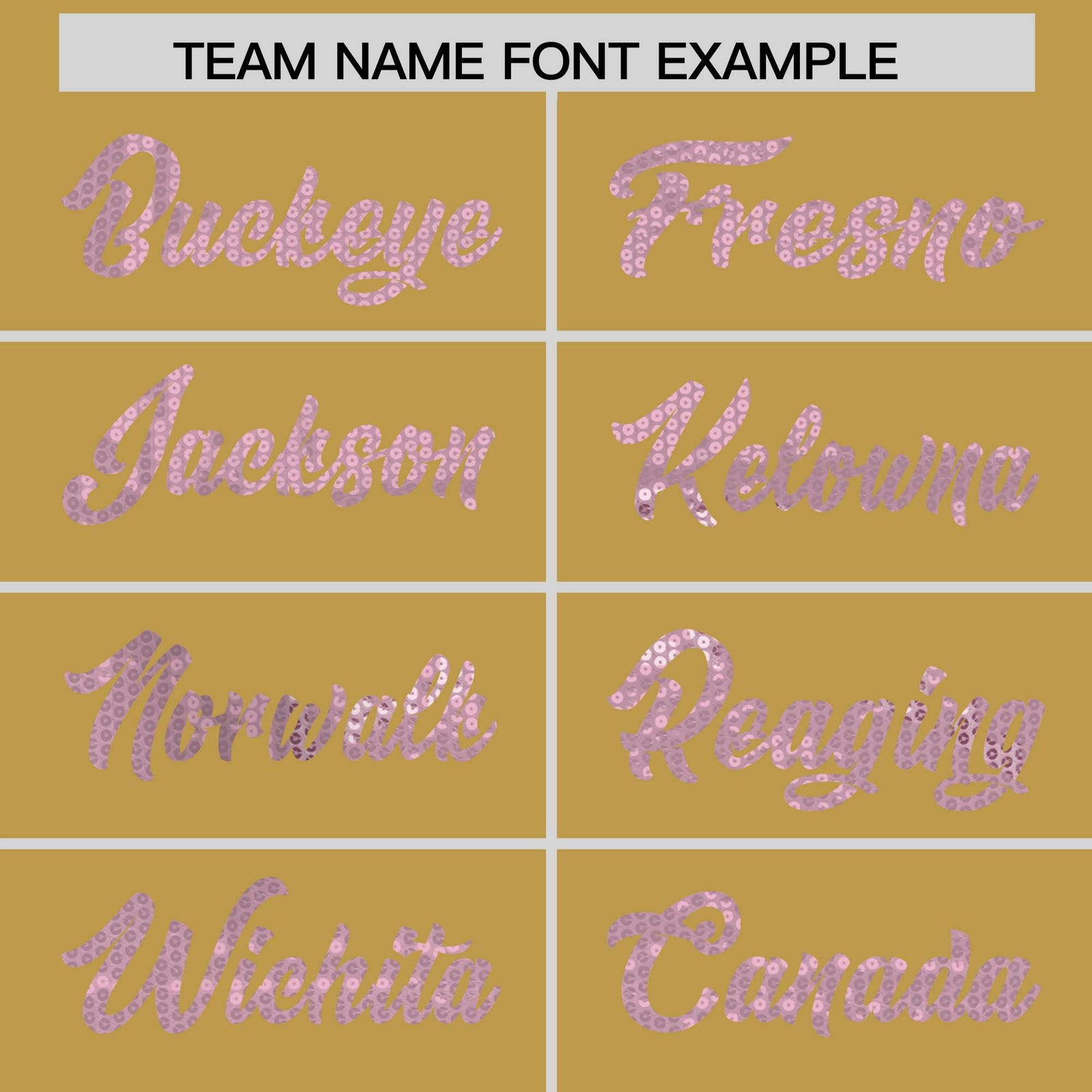 Custom Old Gold Light Pink Women Basketball Jersey Sequined Dress