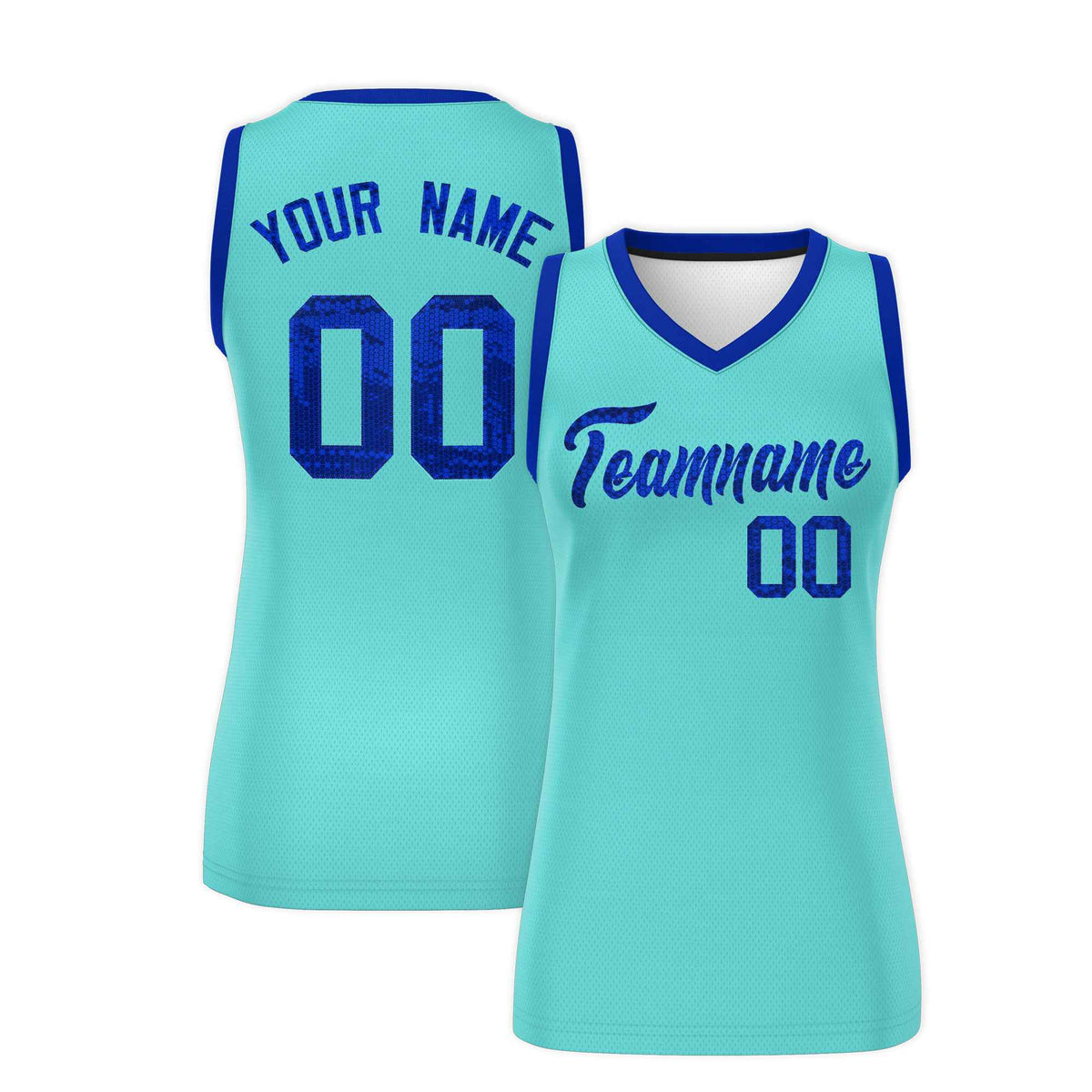 Custom Bright Green Royal Women Basketball Jersey Sequined Dress