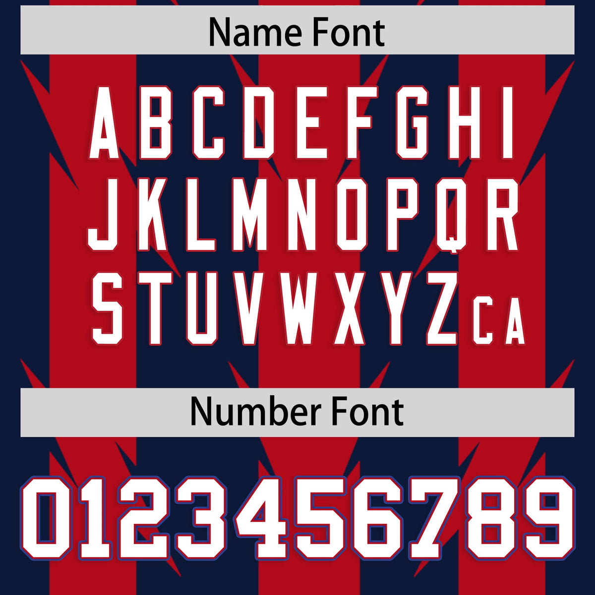 Custom Navy Red Personalized Razr Stripe Graffiti Pattern Flag Football Jersey