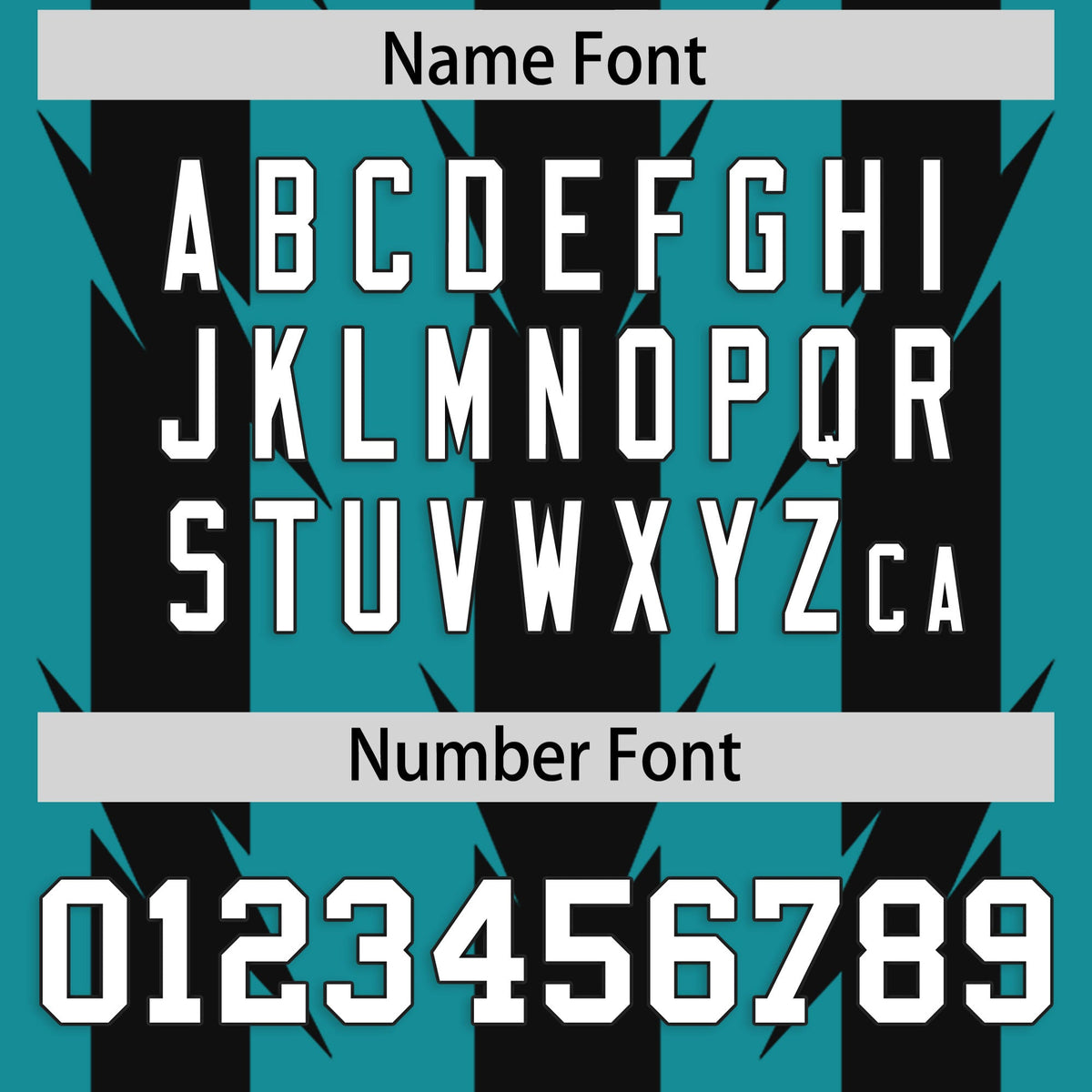 Custom Aqua Black Personalized Razr Stripe Graffiti Pattern Flag Football Jersey