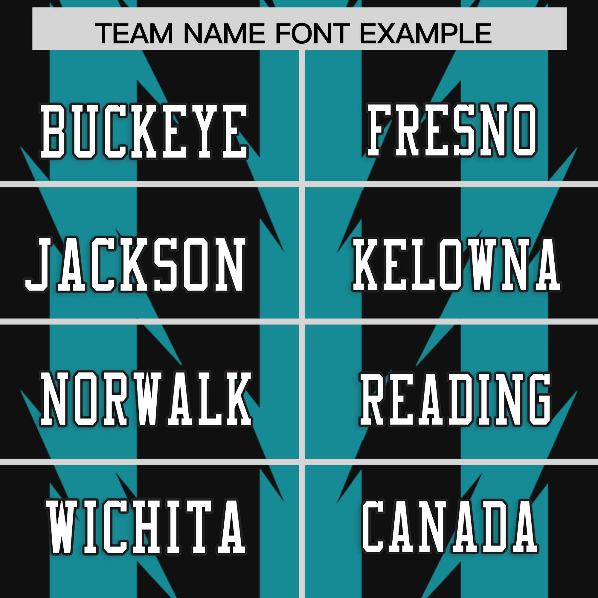 Custom Black Aqua Personalized Razr Stripe Graffiti Pattern Flag Football Jersey