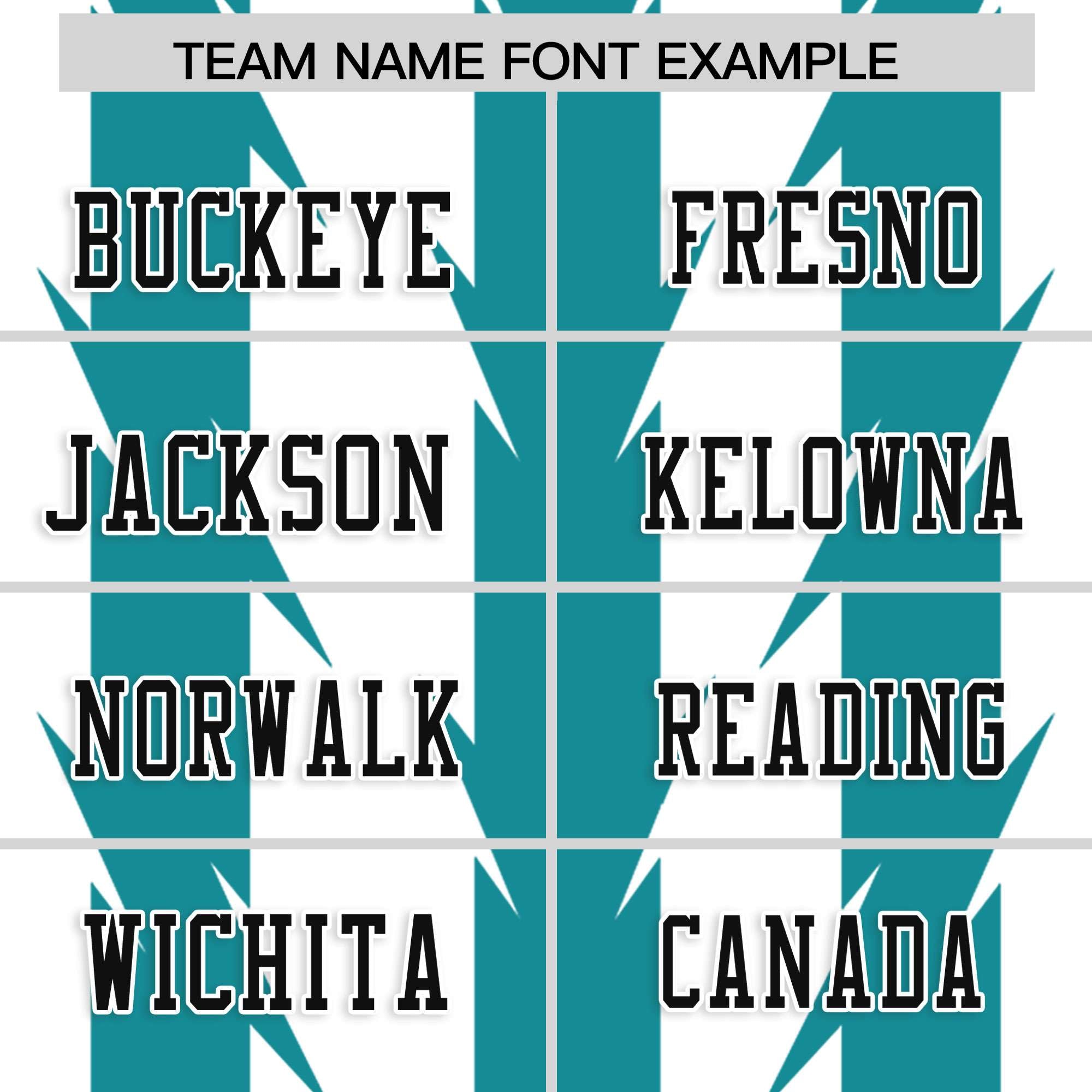 Custom White Aqua Personalized Razr Stripe Graffiti Pattern Flag Football Jersey