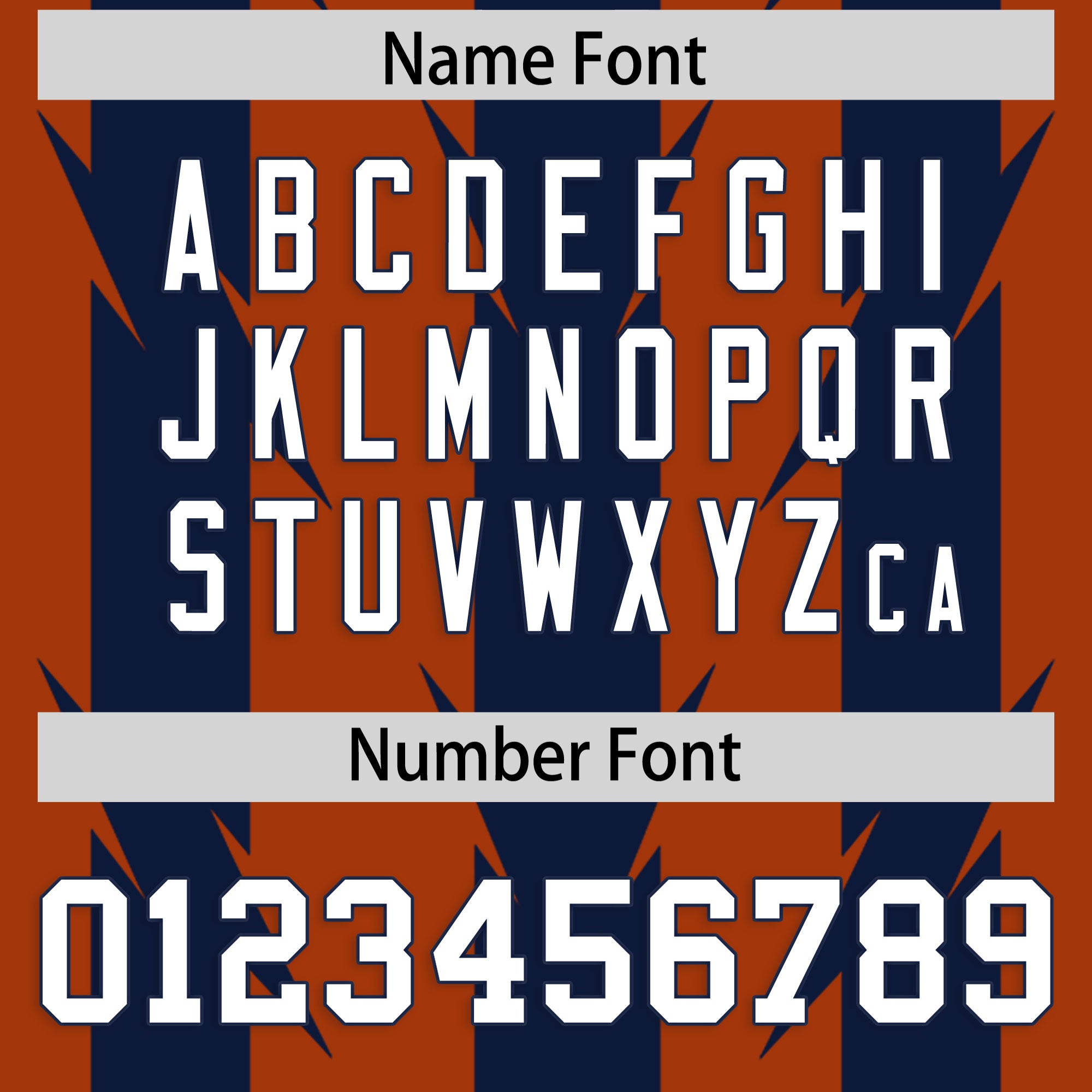 Custom Texas Orange Navy Personalized Razr Stripe Graffiti Pattern Flag Football Jersey